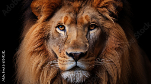Close-up Portrait of a lion in natural Light