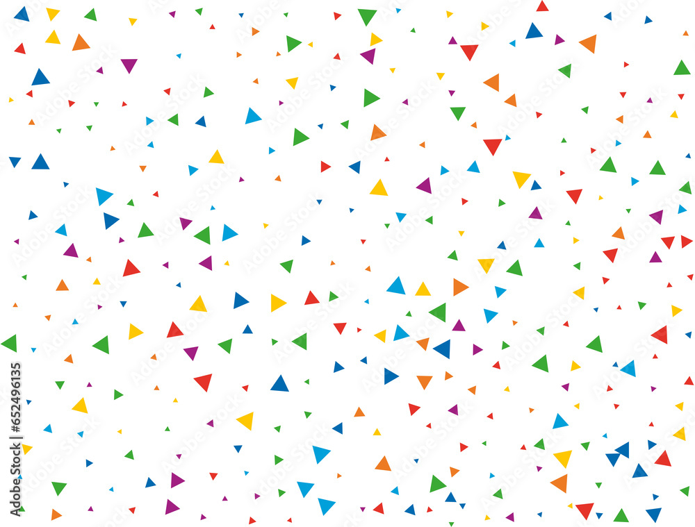 Colored Rainbow Triangular Confetti Colored Rainbow Triangular Confetti