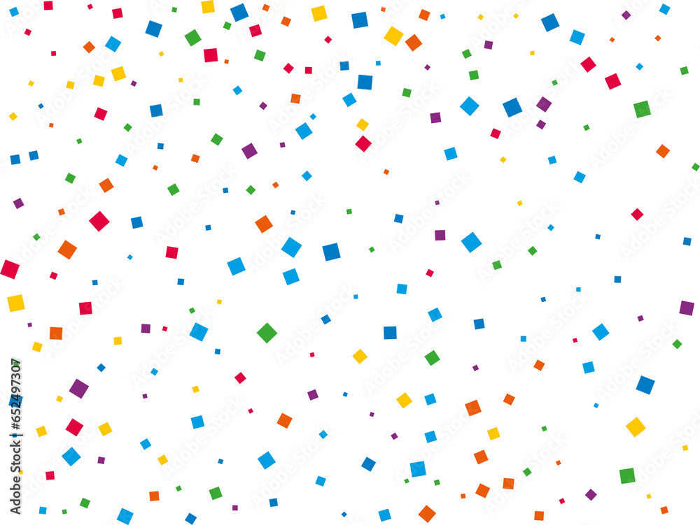 Christmas Rainbow Square Confetti Christmas Rainbow Square Confetti