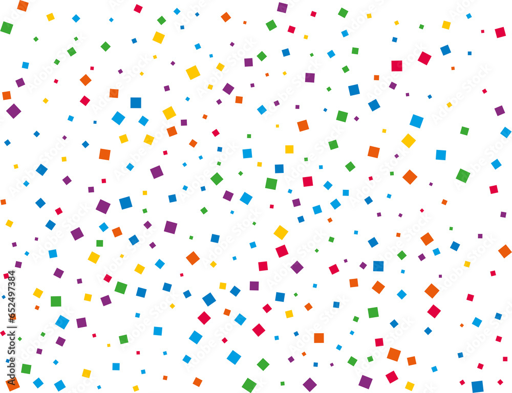 Christmas Rainbow Square Confetti Christmas Rainbow Square Confetti