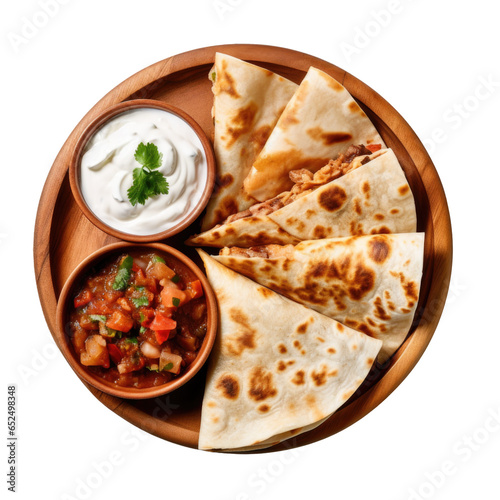 A Quesadilla with Salsa  Is...