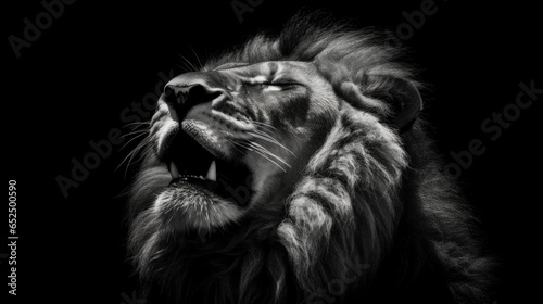 Lion head portrait © paul