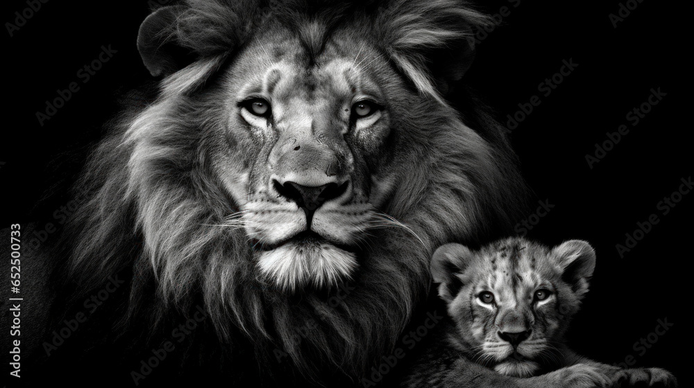 Lion head portrait Lion head portrait