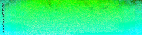 Green gradient panorama background with copy space for text or image, Usable for banner, poster, cover, Ad, events, party, sale, and various design works