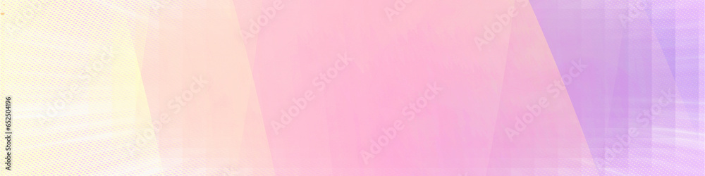 Pink gradient panorama background with copy space for text or image, Usable for banner, poster, cover, Ad, events, party, sale,  and various design works
