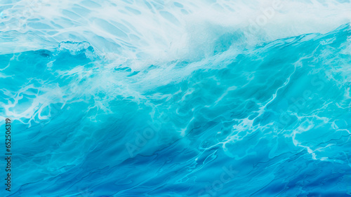 blue water surface with waves
