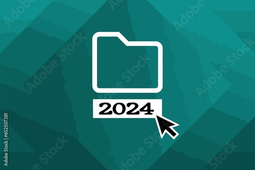 Folder background with arrows 2024