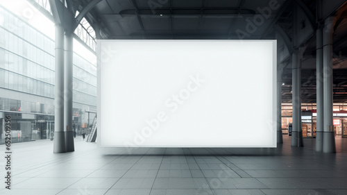 billboard on the street, mock up for advertising, poster or banner