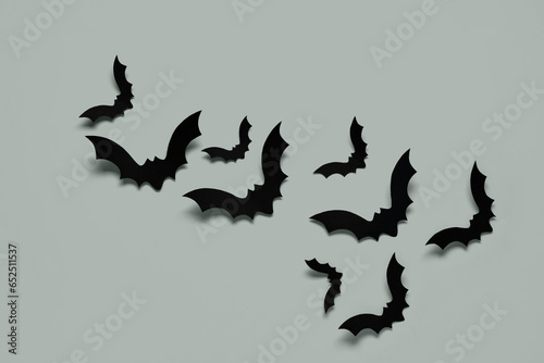 Black paper bat silhouettes...