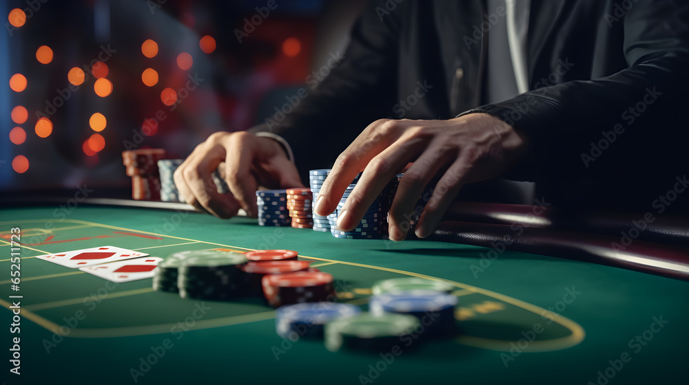 Poker Game Intensity: Hands with Poker Chips. Generative ai Poker Game Intensity: Hands with Poker Chips. Generative ai