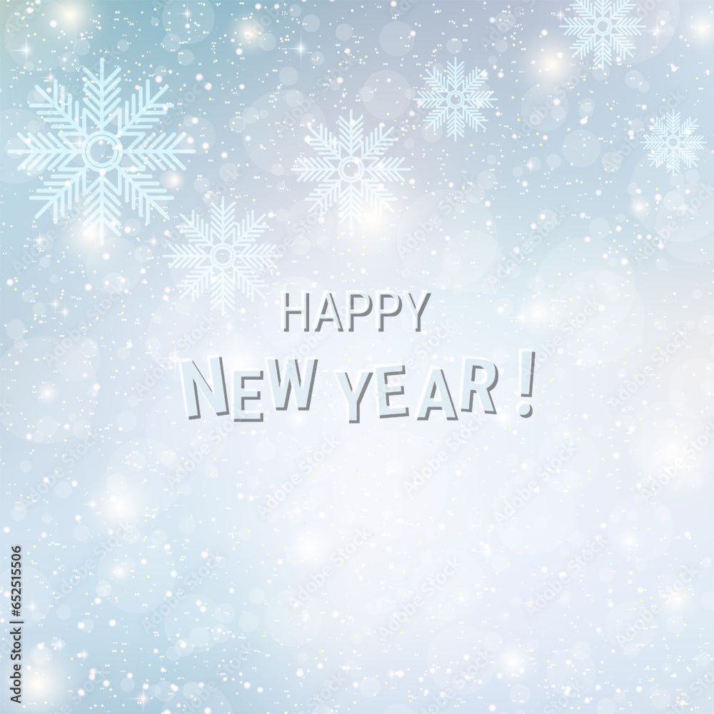 Merry Christmas and Happy New Year party invitation banner, card, square flyer, coupon vector template Merry Christmas and Happy New Year party invitation banner, card, square flyer, coupon vector template