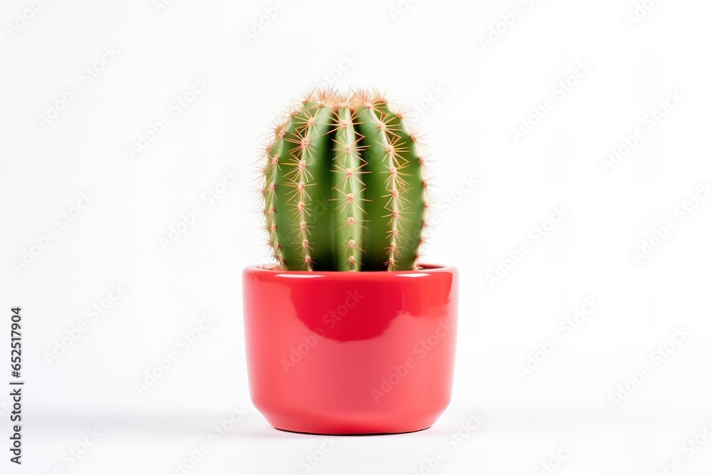 Cactus green red on white isolated background, creative concept for websites, posters, banners. Close-up plant., Canva Cactus green red on white isolated background, creative concept for websites, posters, banners. Close-up plant., Canva