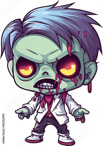 cartoonish halloween zombie