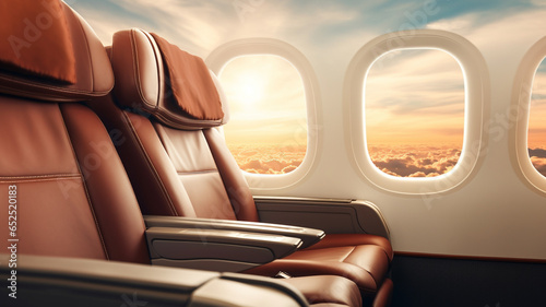 modern airplane interior © Daniel