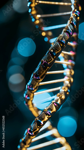 Photo DNA molecule generative ai