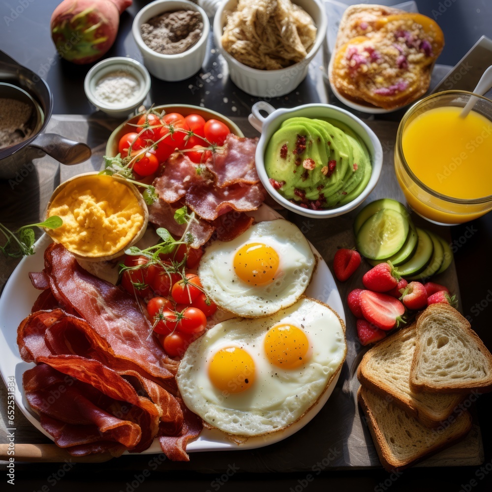 Vibrant Fusion Breakfast Spread Vibrant Fusion Breakfast Spread