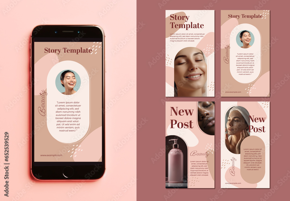 Organic Shapes Social Media Story Stock Template Adobe Stock Organic Shapes Social Media Story Stock Template Adobe Stock