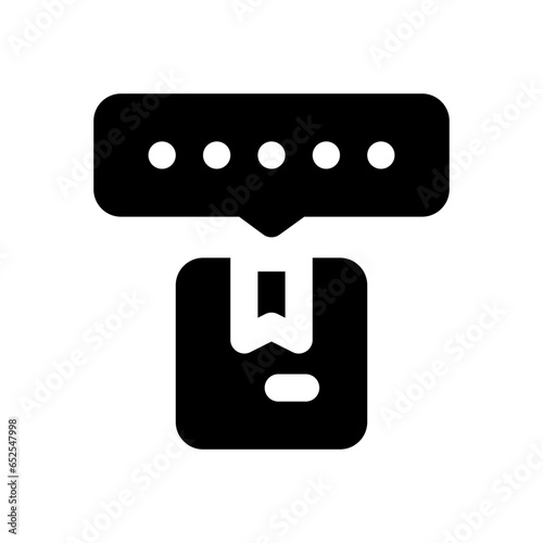 feedback glyph icon
