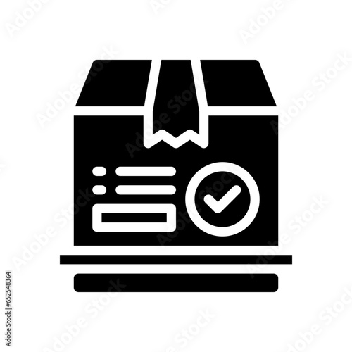 parcel glyph icon