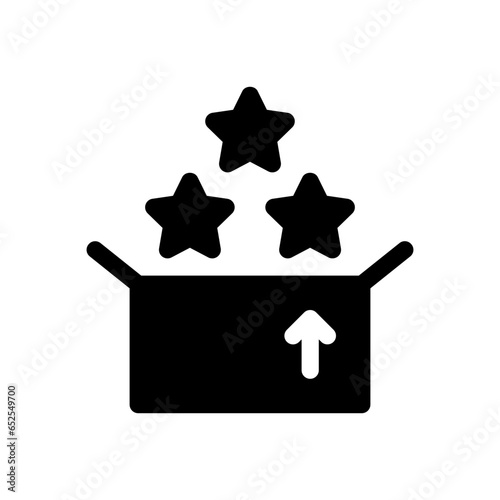 unboxing glyph icon