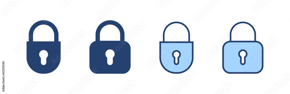 Lock icon vector. Padlock sign and symbol. Encryption icon. Security symbol Lock icon vector. Padlock sign and symbol. Encryption icon. Security symbol