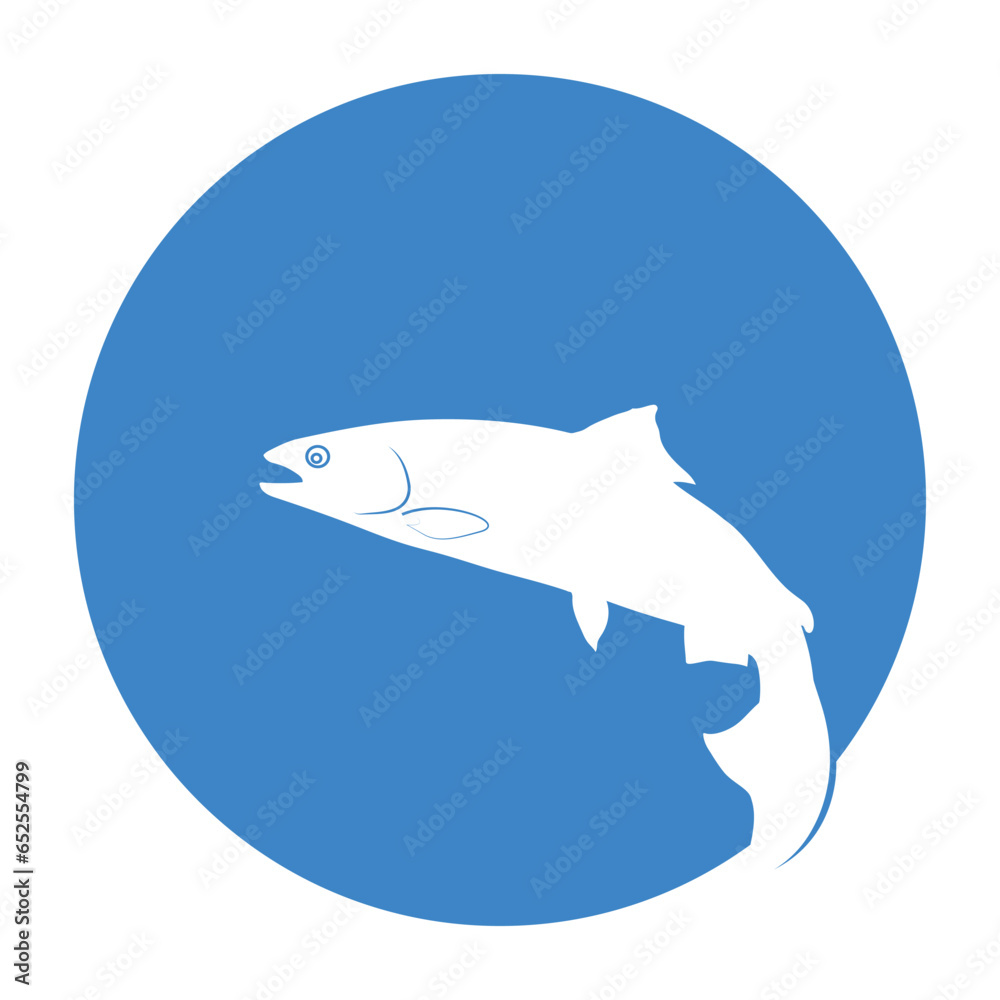 salmon fish icon vector salmon fish icon vector