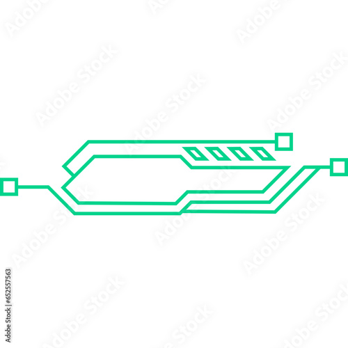 Futuristic Technology Border