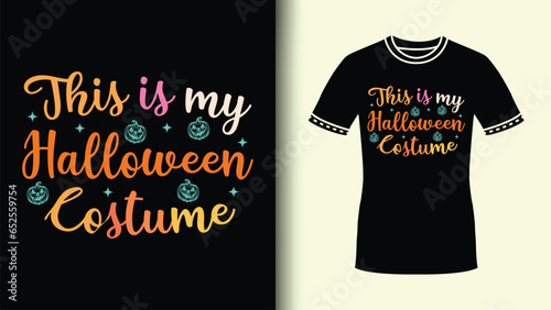 This is my halloween costume halloween colorful typography clipart