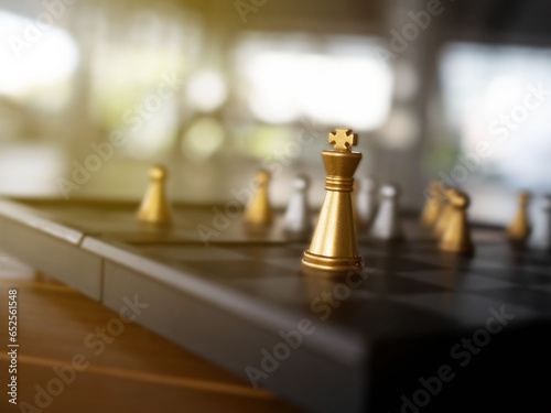 chess pawn bishop object golden yellow color copy space symbol decoration ornament business strategy idea challenge intelligence king queen board competition play sport plan leader achievement war 