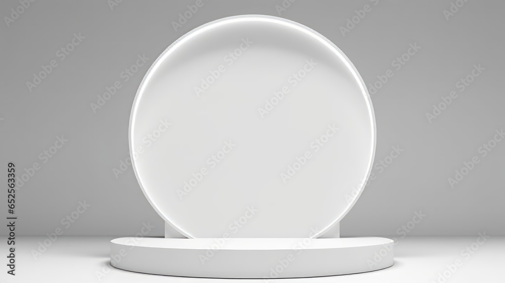 White Podium, Minimal White podium for product White Podium, Minimal White podium for product