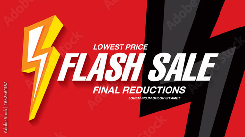 Flash sale banner template design