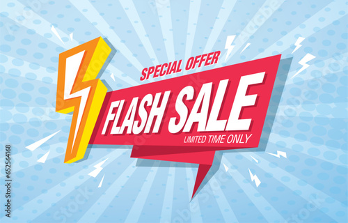 Flash sale banner template design