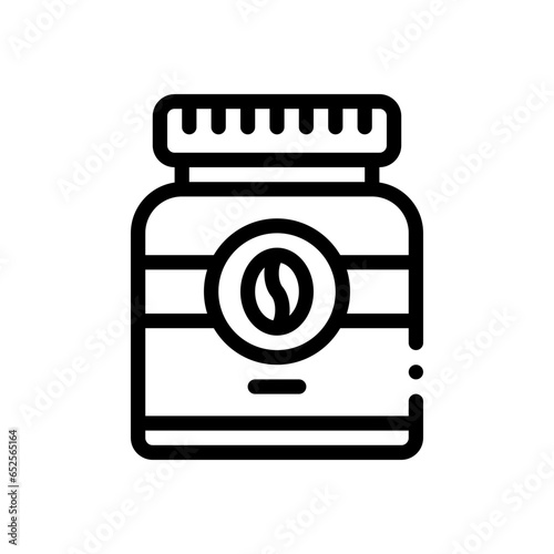 coffee pack line icon