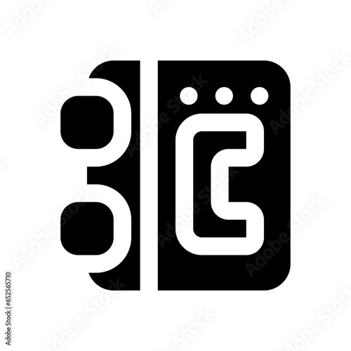 phonebook glyph icon