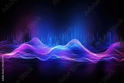 Spectrum Audio wave abstract technology background