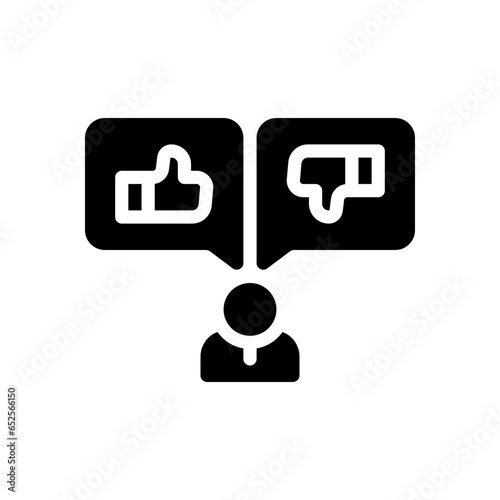 feedback glyph icon