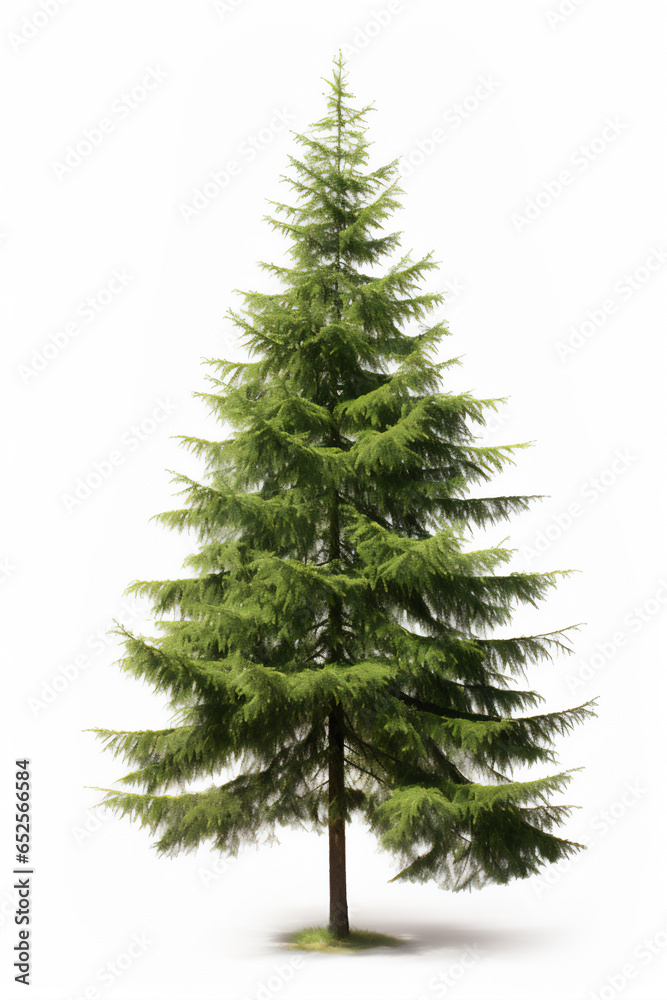 Fototapeta premium spruce tree isolated on white