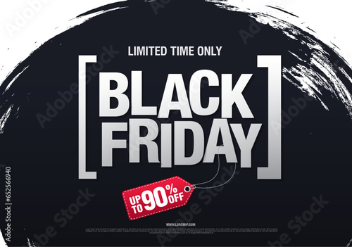 Black friday sale banner layout design
