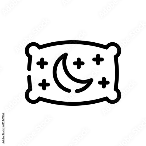 pillow line icon