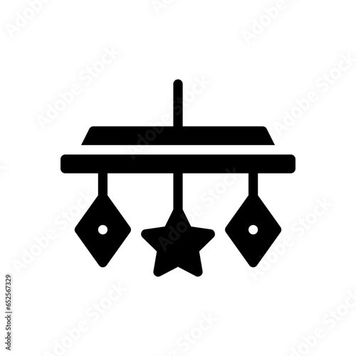 crib toy glyph icon