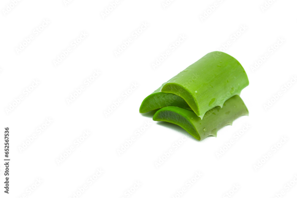 Fresh aloe vera isolated on white background Fresh aloe vera isolated on white background