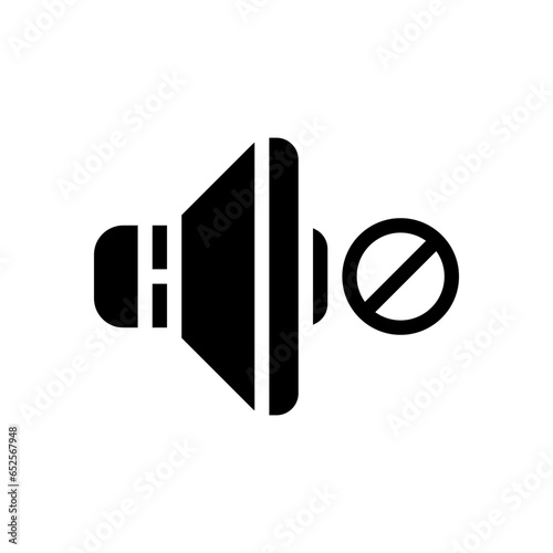 mute glyph icon