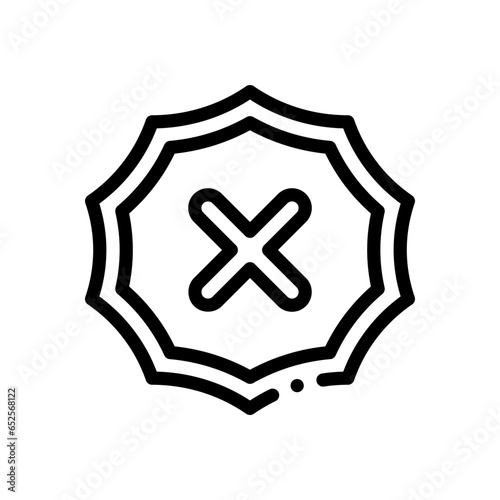 rejected line icon