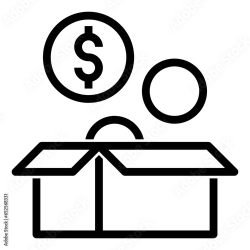 crowdfunding icon illustration