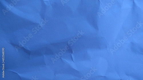 Blue crumpled paper background