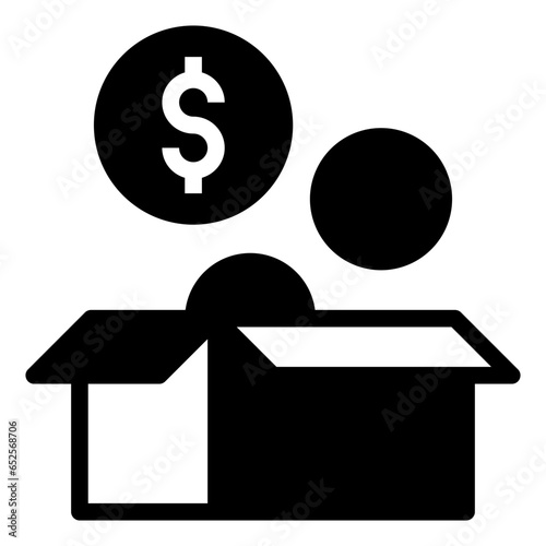 crowdfunding icon illustration