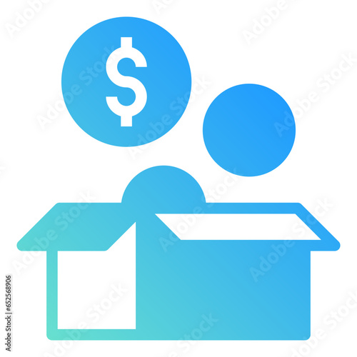 crowdfunding icon illustration