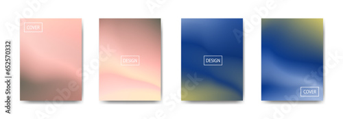 set of abstract background with beautiful gradation color, colorful background for poster flyer banner backdrop.vertical banner.cool fluid background vector illustration
