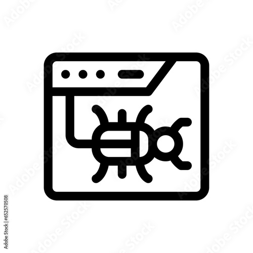 malware line icon