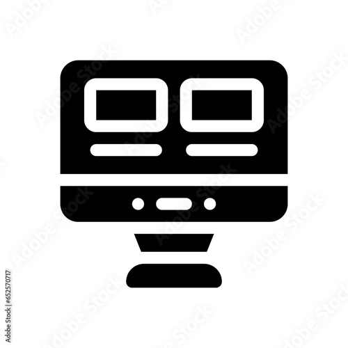 monitor glyph icon